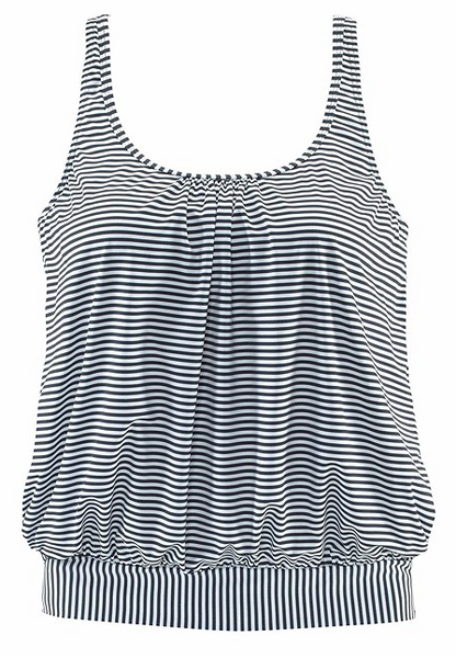 Striped Loose Tankini Set