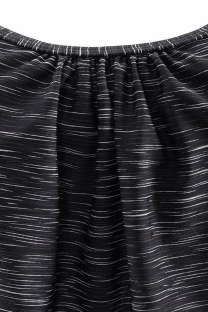 In Oversized Model Tankini Set Black