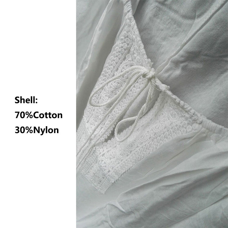 Women's White Beach Cover Up - Oversized 3/4 Sleeve Swim Wrap, Summer Swimwear Kimono