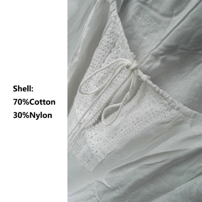 Women's White Beach Cover Up - Oversized 3/4 Sleeve Swim Wrap, Summer Swimwear Kimono