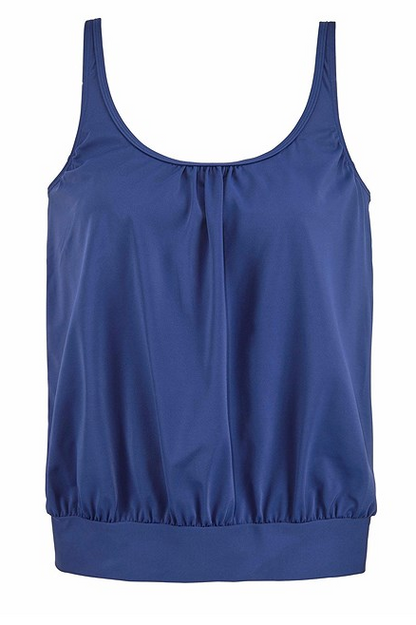 Relaxed fit tankini swimsuit Blue